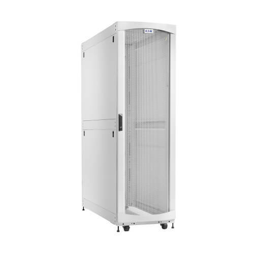 Eaton SmartRack 42U Extra-Deep Standard-Width Heavy-Duty Rack Enclosure Cabinet for AI Servers, White